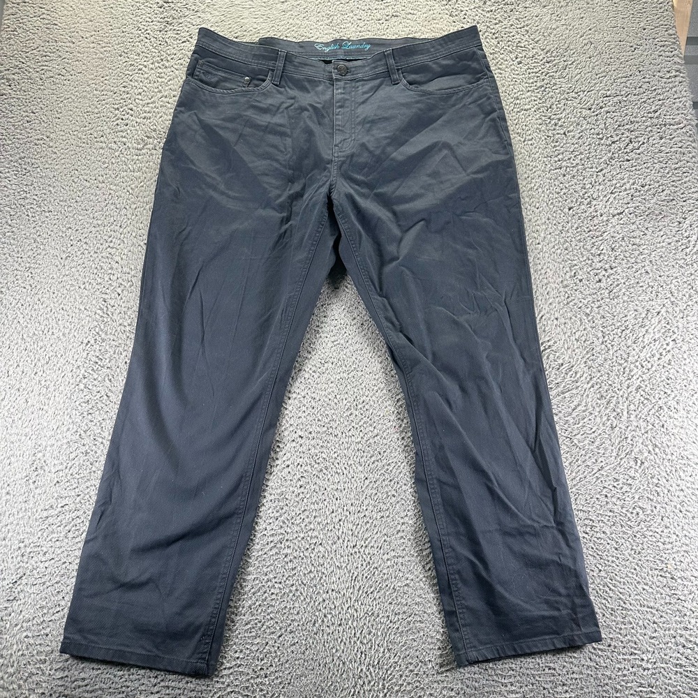 English Laundry Pant‎ Mens 40x30 Blue Cotton Chino Straight Leg Stretch Business